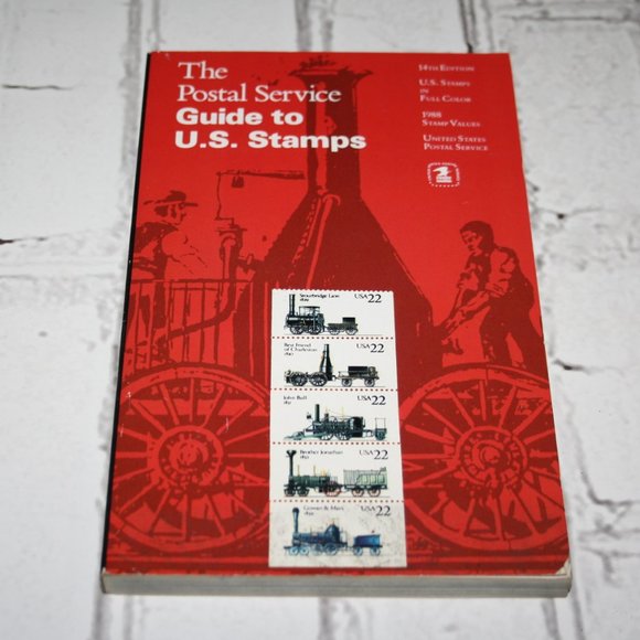 📬 The Postal Service Guide to U.S. Stamps · 1987 Vintage Paperback (Bb) - Picture 1 of 4